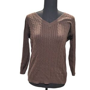 GAP Brown Cable Knit Women's Sweater size S